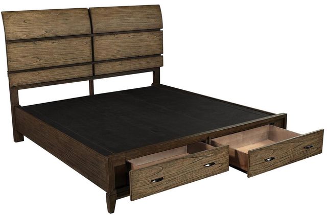 aspenhome® Westlake Portobello California King Sleigh Storage Bed-1