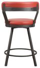Homelegance® Appert Dark Gray/Red Swivel Counter Height Chair-3