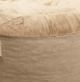 CordaRoy's® Nest Beige Bunny Fur Full Adult Bean Bag Chair-3