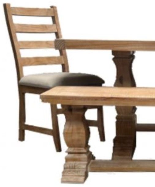 Million Dollar Rustic Pine Island 4-Piece Native Pine Dining Set-1