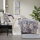 Olliix by Madison Park Blue King/California King Cali 6 Piece Reversible Coverlet Set-5