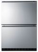 Summit® 24" Stainless Steel Outdoor Under The Counter Refrigerator -0