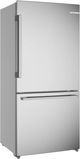 Bosch 100 Series 33'' 17.2 Cu. Ft. Anti-Fingerprint Stainless Steel Counter Depth Bottom Freezer Refrigerator with Total No Frost-3