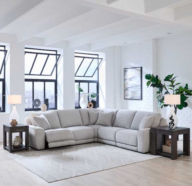 Liberty Furniture Blake 5-Piece Estero Smoke Power Reclining Sectional Sofa Set-2