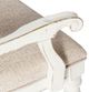 Liberty Furniture Magnolia Manor Antique White/Ivory Splat Back Upholstered Arm Chair-3