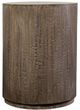 Porter International Designs Drum Gray Round End Table-2