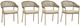 Signature Design by Ashley® Orchard Beach 5-Piece Beige Aluminum Outdoor Dining Set-3
