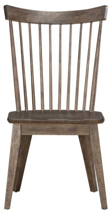 Liberty Furniture Midland Falls Rustic Brown Spindle Back Side Chair-2