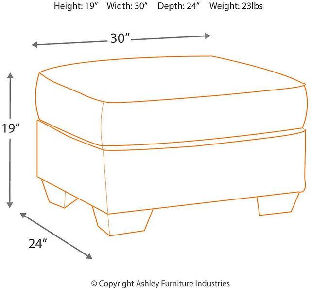 Benchcraft® Calicho Cashmere Ottoman-2