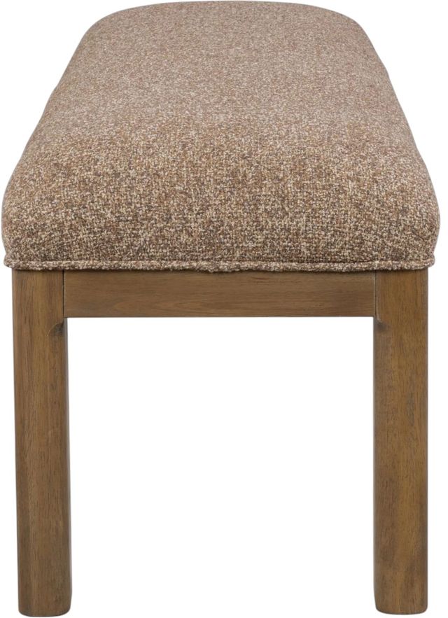 Modus Furniture Arden Malt Green/Tavern Brown Upholstered Bench -3