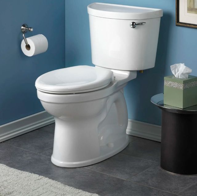 American Standard Champion White PRO Two-Piece Chair Height Elongated Right-Hand Trip Lever Toilet Less Seat 1.28 gpf/4.8 Lpf-2