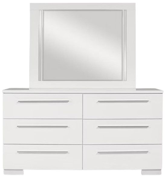 New Classic® Home Furnishings Sapphire 4-Piece White Queen Panel Bedroom Set-3