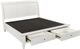 aspenhome® Cambridge White Queen Sleigh Storage Bed-3