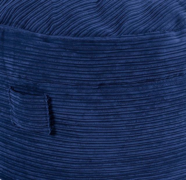 CordaRoy's® Nest Navy Terry Corduroy Queen Adult Bean Bag Chair-1