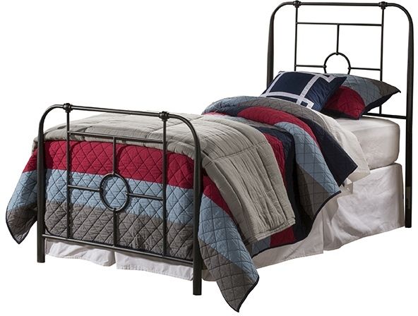 HH2 Home Trenton Black Sparkle Twin Youth Bed-0