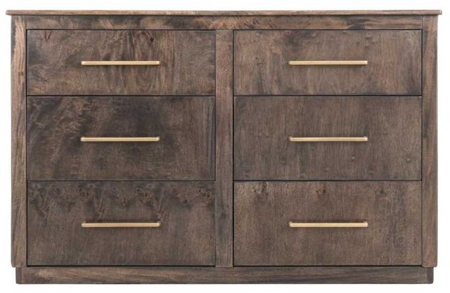 International Furniture Direct Dark Mezquite Gray Dresser-1