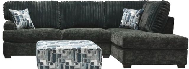 American Wholesale Furniture Galactic 2-Piece Charcoal Right-Arm Facing Sectional and Chaise-0