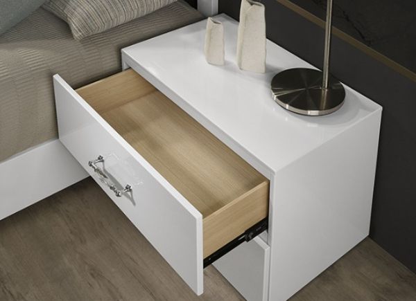 Furniture of America® Stoholm White Nightstand-2
