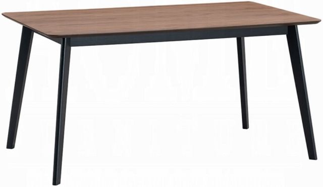 ACME Furniture Rebi Walnut Dining Table with Black Base