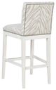 Fairfield® Customizable Entree Dining Nova Bar Stool with Linen Legs-3