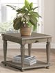 Elements International Kings Court Gray End Table -1
