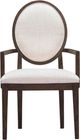 TOV Furniture Mila Beige/Dark Brown Dining Arm Chair-2