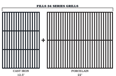 Traeger® Cast Iron/Porcelain Grill Grates-2
