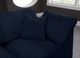 Meridian Furniture Cozy 4-Piece Navy Velvet Cloud Modular Sectional-4