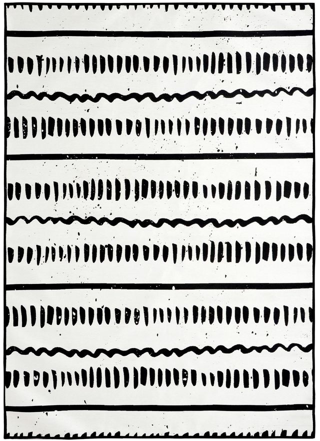 Renwil® Jasmine Black White 9' x 12'' Outdoor Area Rug-0