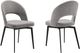 Armen Living Lucia 2-Piece Grey Dining Chair Set-3