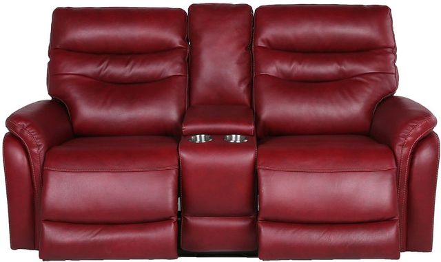 Steve Silver Co. Fortuna Wine Power Reclining Loveseat with Console-0