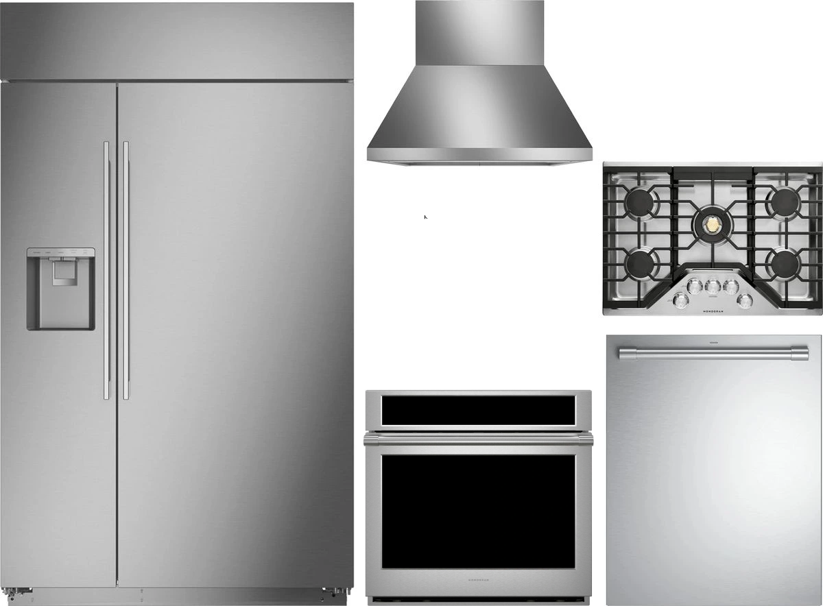 Monogram® 5 Piece Stainless Steel Gas Kitchen Package