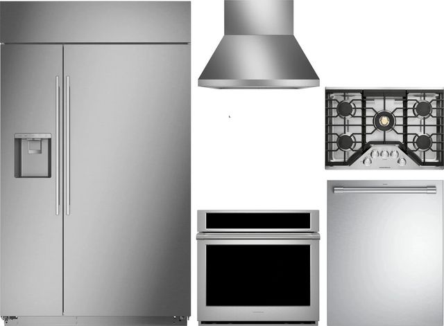 Monogram® 5 Piece Stainless Steel Gas Kitchen Package-0
