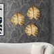 TOV Furniture Gold Set of 3 Leaf Wall Art-2