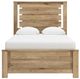 Benchcraft® Brozmont Tan Full Panel Platform Bed-2