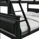 Elements International Calloway Antique Black Twin/Full Bunk Bed-4