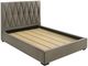 Coaster® Delsea Light Brown Eastern King Upholstered Platform Panel Bed-1