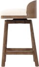 Four Hands Cloris Thames Cream Swivel Bar and Counter Stool-2