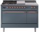 Ilve® Nostalgie II Series 48" Blue Grey Pro Style Dual Fuel Range-0