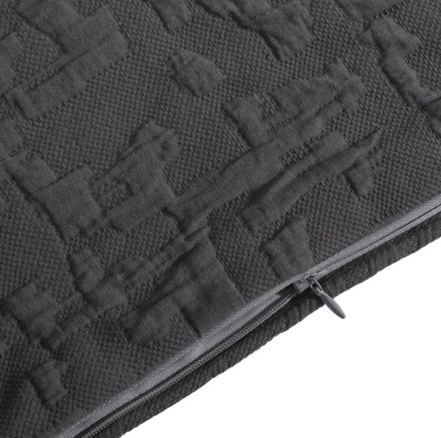 HiEnd Accents Porto Matelassé Charcoal Euro Pillow Sham-2