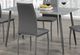 Titus Furniture T3600 Frosted Glass Dining Table with Gray Metal Legs-0