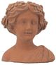 A & B Home Brown 10" Head Bust Planter-1