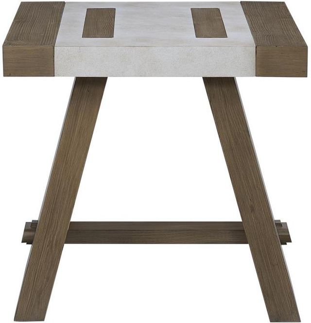 Bernards Moden Tea End Table with White Top-2