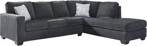 Signature Design by Ashley® Altari 2-Piece Slate Left-Arm Facing Sectional and Chaise