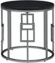 Elements International Ester 3-Piece Chrome/Black Occasional Table Set-2