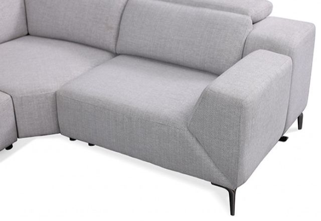 Furniture of America® Melancton 4-Piece Light Gray Power Sectional-4
