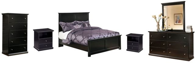 Signature Design by Ashley® Maribel 6-Piece Black Full Youth Panel Bed Set-0