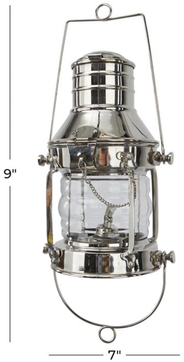 Deco Marche Silver Candle Lantern-3