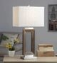 Stylecraft Eamon Brown/White Table Lamp-5