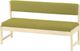 Crate Designs™ Furniture Unfinished Bench with Back-0